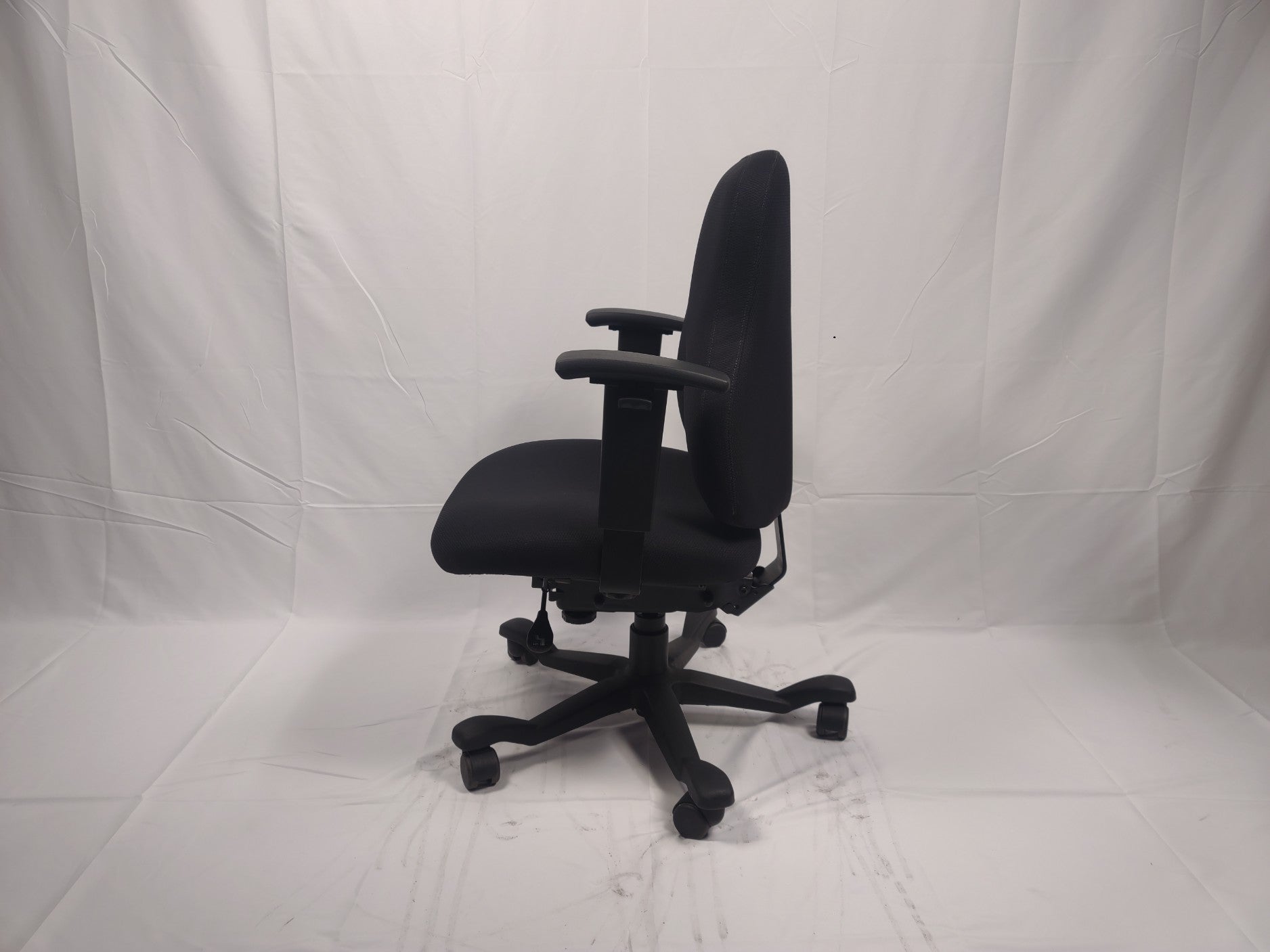 3. Ergonomic Comfort Chair - All Black Upholstery