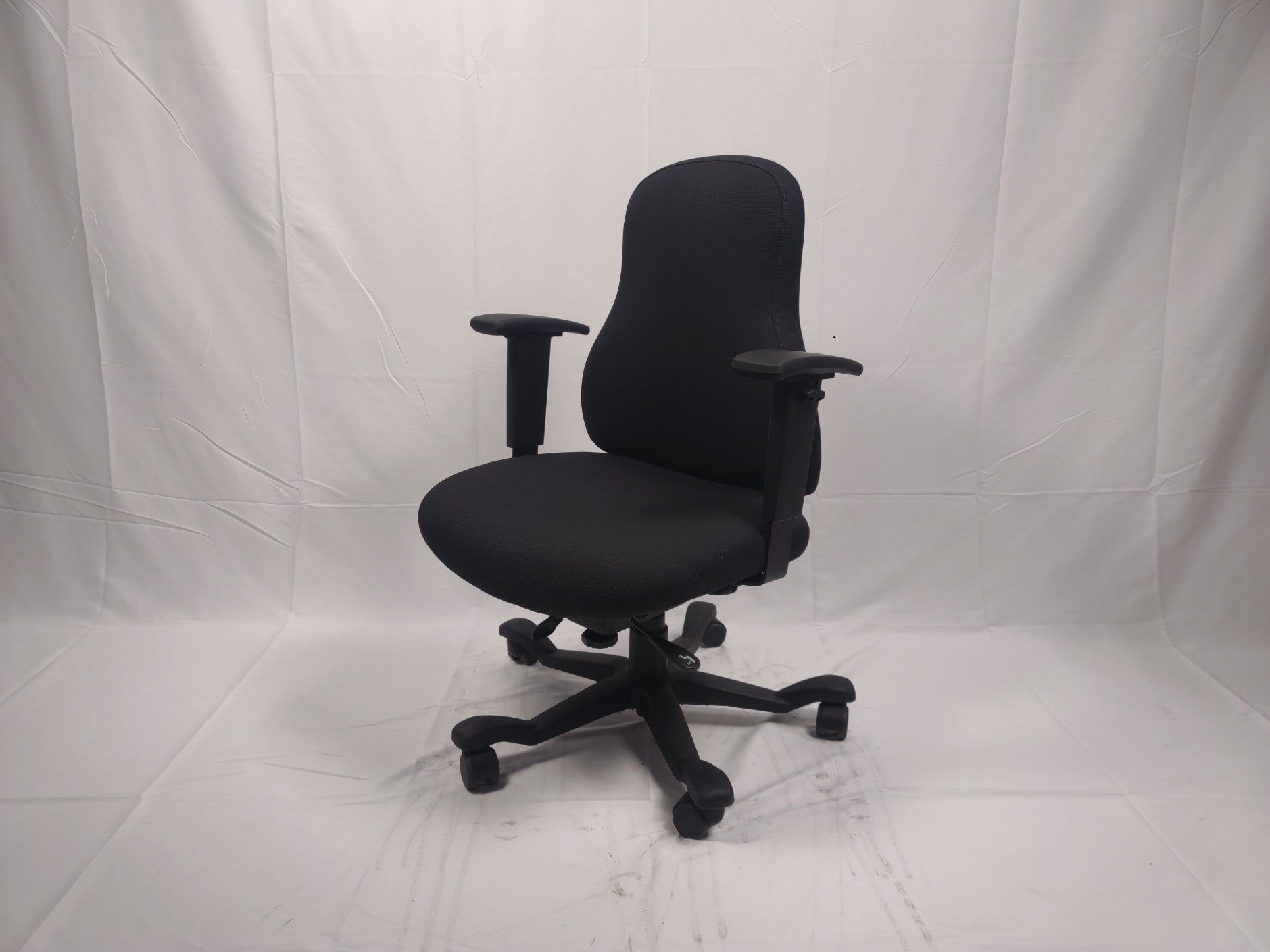 3. Ergonomic Comfort Chair - All Black Upholstery