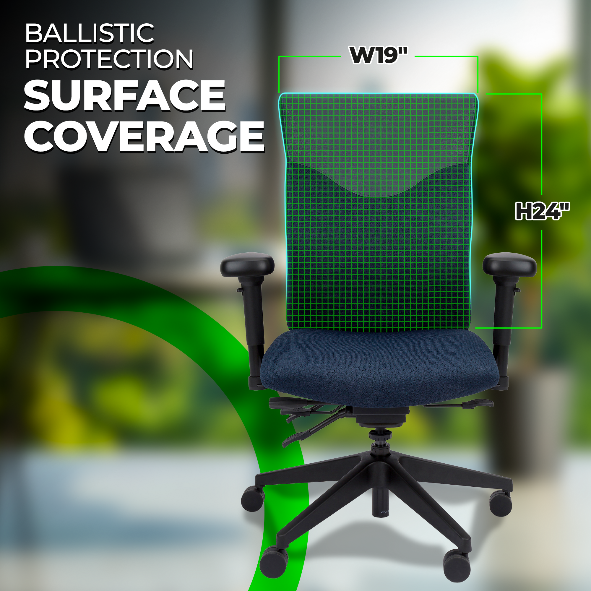 Trademark - Supreme Ergonomic Office Chair - Ballistic Chair