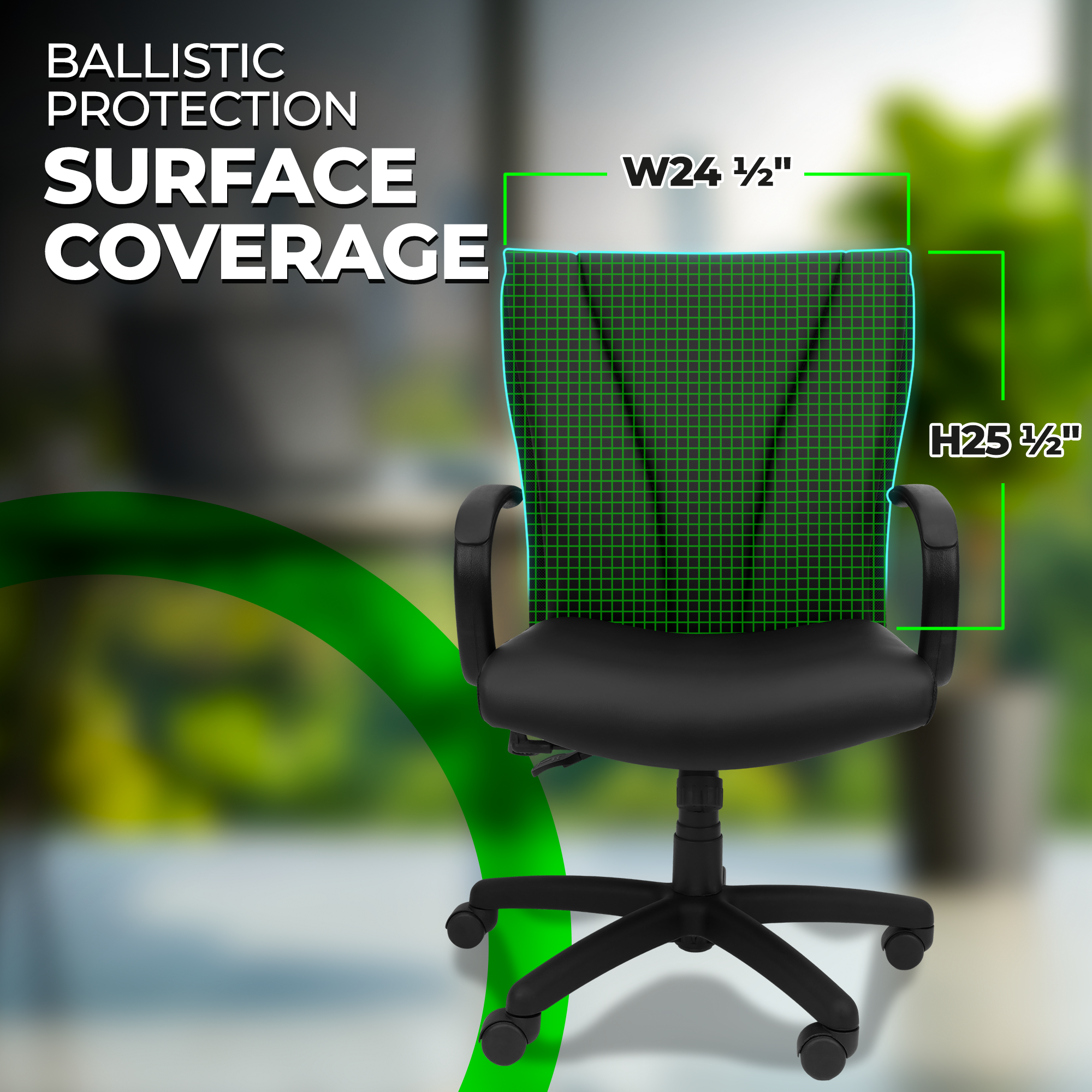 Sienna High-Back Conference - BALLISTIC CHAIR